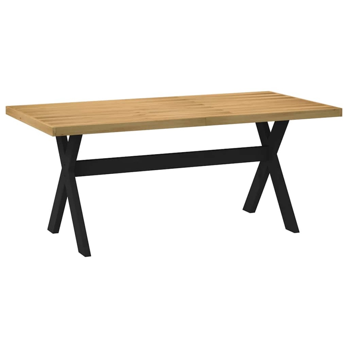 vidaXL Τραπεζαρία NOAIN με Πόδια σε Σχήμα Χ 180x90x75 εκ. από Μασίφ Ξύλο Πεύκου
