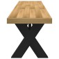 vidaXL Πάγκος τραπεζαρίας NOAIN με πόδια σχήματος X 180x40x45 cm