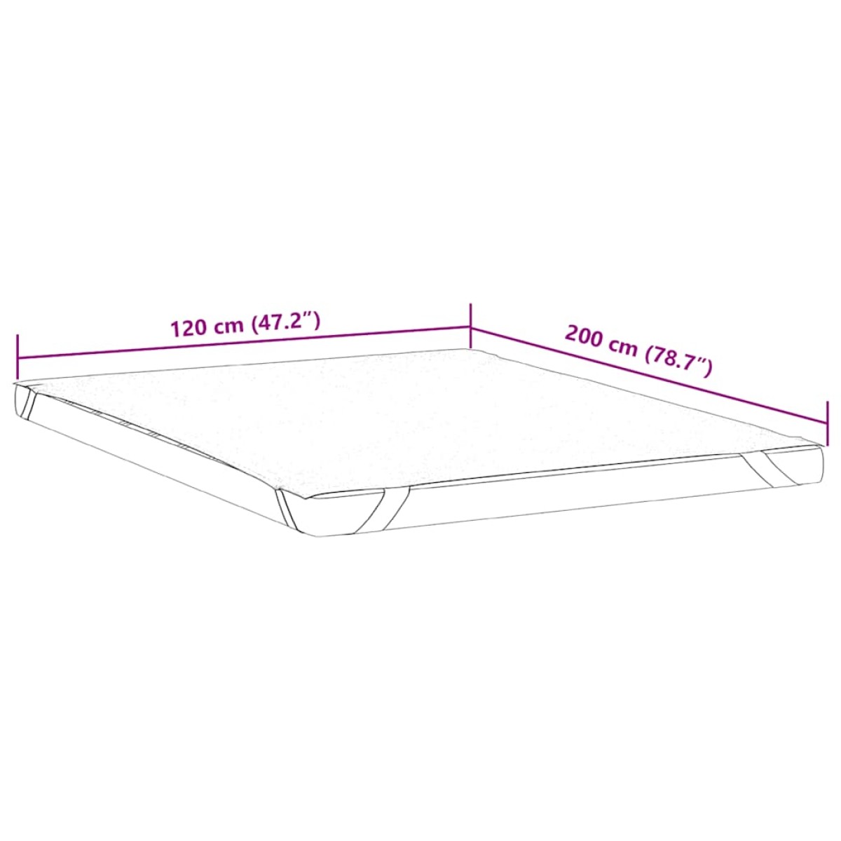 vidaXL Προστατευτικό στρώματος Λευκό 120x200 εκ. Αδιάβροχο