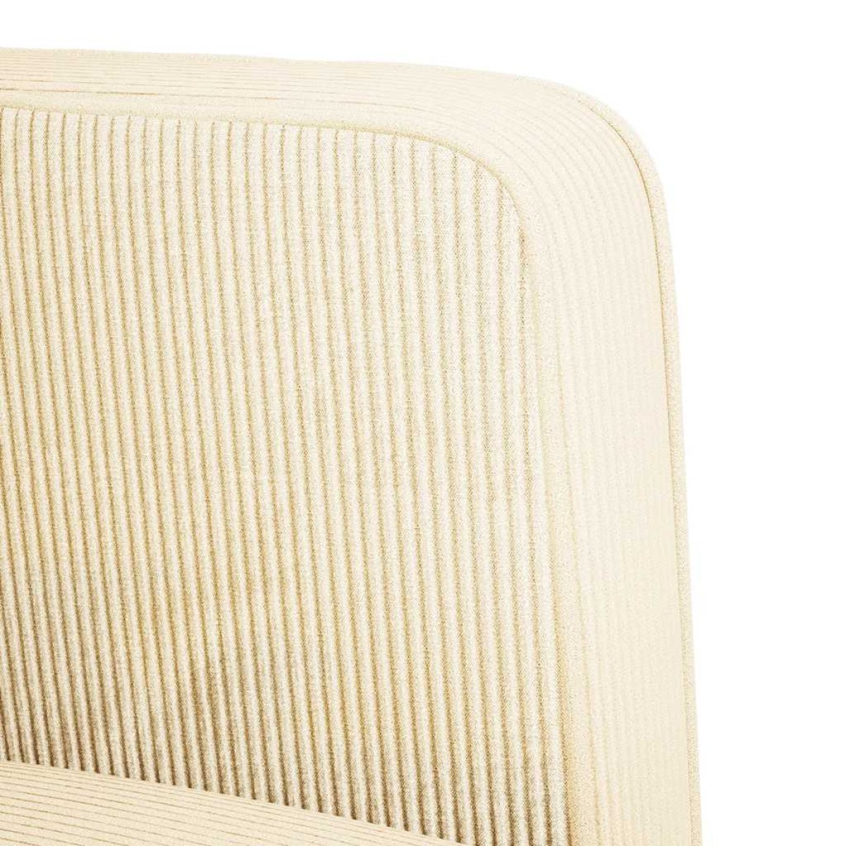 vidaXL Καναπές Loveseat Κρεμ 109 εκ. ύφασμα Corduroy