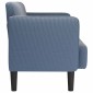 vidaXL Καναπές Loveseat Μπλε 109 εκ. ύφασμα Corduroy