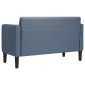 vidaXL Καναπές Loveseat Μπλε 109 εκ. ύφασμα Corduroy