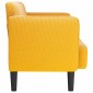 vidaXL Καναπές Loveseat Αν. κίτρινο 109 εκ. ύφασμα Corduroy