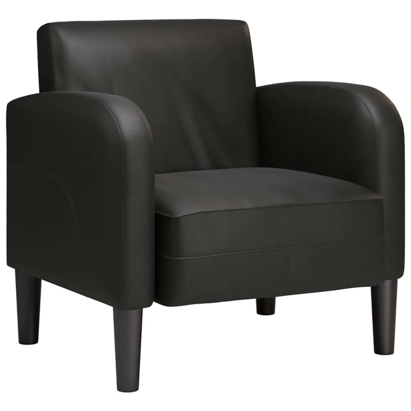 vidaXL Καναπές-καρέκλα με μπράτσα Μαύρο 54 cm Faux Leather