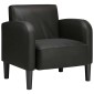vidaXL Καναπές-καρέκλα με μπράτσα Μαύρο 54 cm Faux Leather