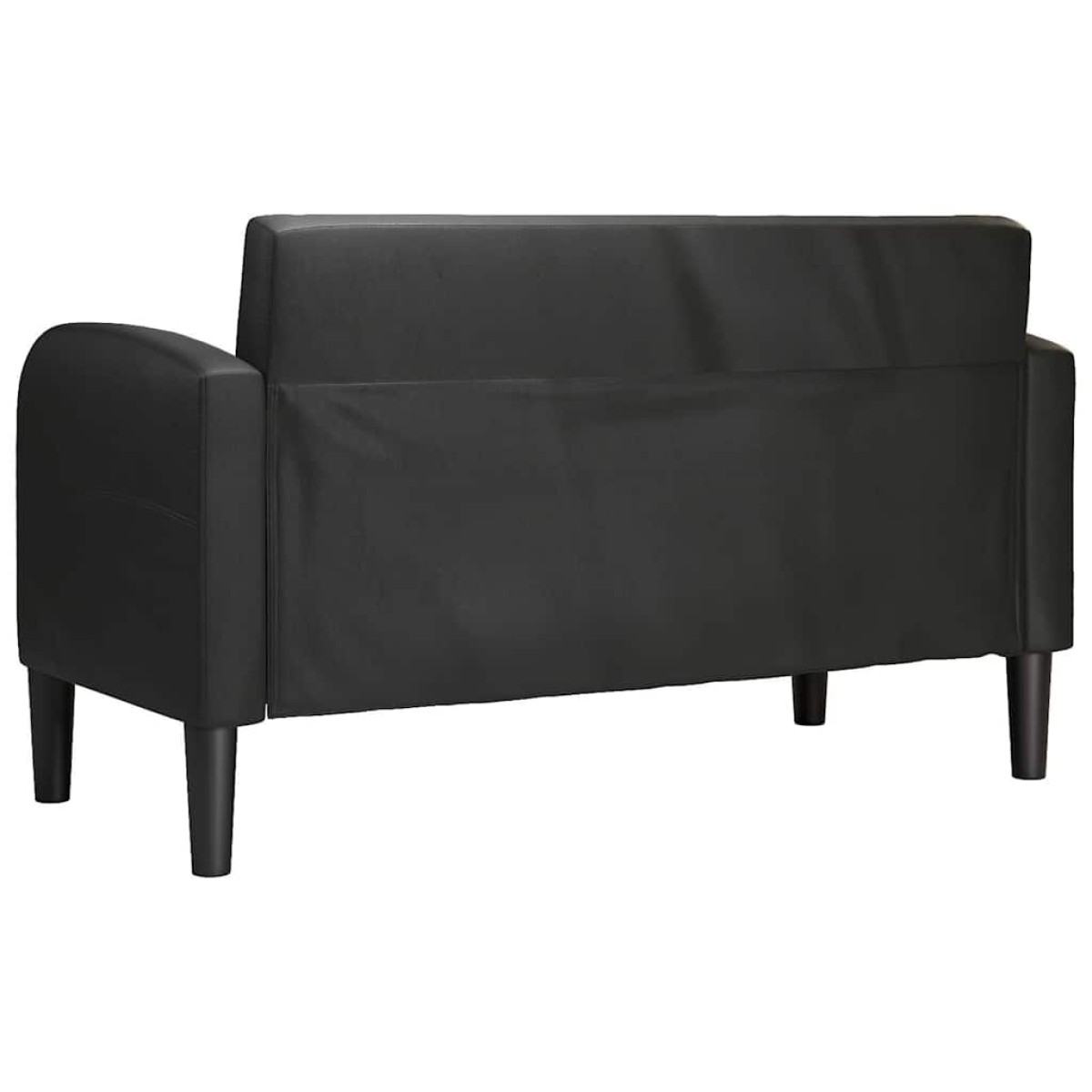 vidaXL καναπές Loveseat Μαύρο 110 cm Faux Leather