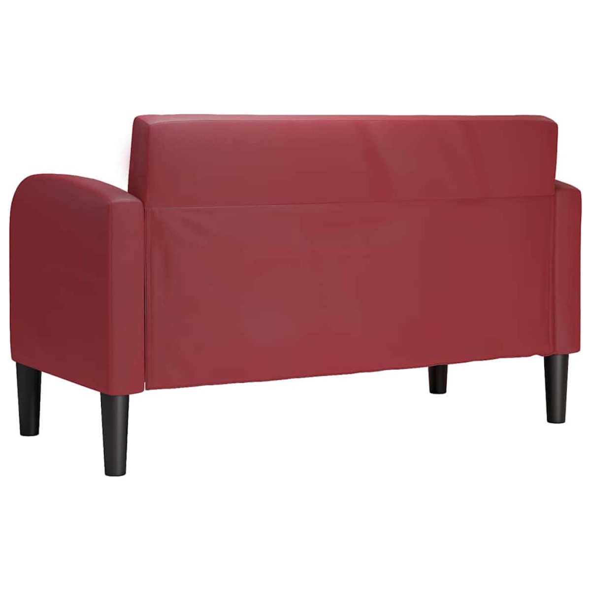 vidaXL Καναπές Loveseat Μπορντό 110 εκ. Συνθετικό δέρμα