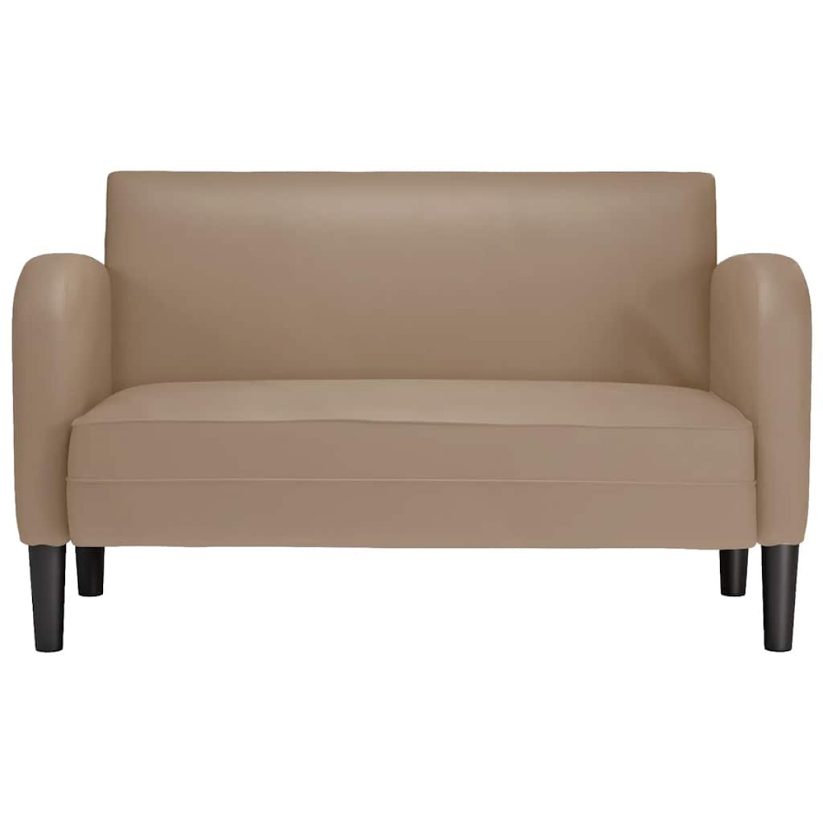 vidaXL Καναπές Loveseat Καπουτσίνο 110 εκ. Συνθετικό δέρμα