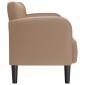 vidaXL Καναπές Loveseat Καπουτσίνο 110 εκ. Συνθετικό δέρμα