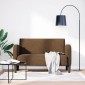 vidaXL Καναπές Loveseat Καφέ 110 εκ. Συνθετικό δέρμα
