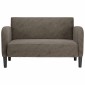 vidaXL Καναπές Loveseat Σκούρο Γκρι 110 εκ. Συνθετικό δέρμα