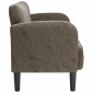 vidaXL Καναπές Loveseat Σκούρο Γκρι 110 εκ. Συνθετικό δέρμα