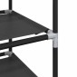 vidaXL Ράφι παπουτσιών 8-βαθμίδων μαύρο 44x28x145cm μη υφασμένο ύφασμα