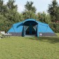 vidaXL Οικογενειακή Σκηνή με στέγη Μπλε και Γκρι 721 x 335 x 212 εκ