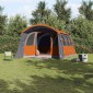 vidaXL Οικογενειακή Σκηνή Γκρι και Πορτοκαλί 576 x 325 x 213 εκ
