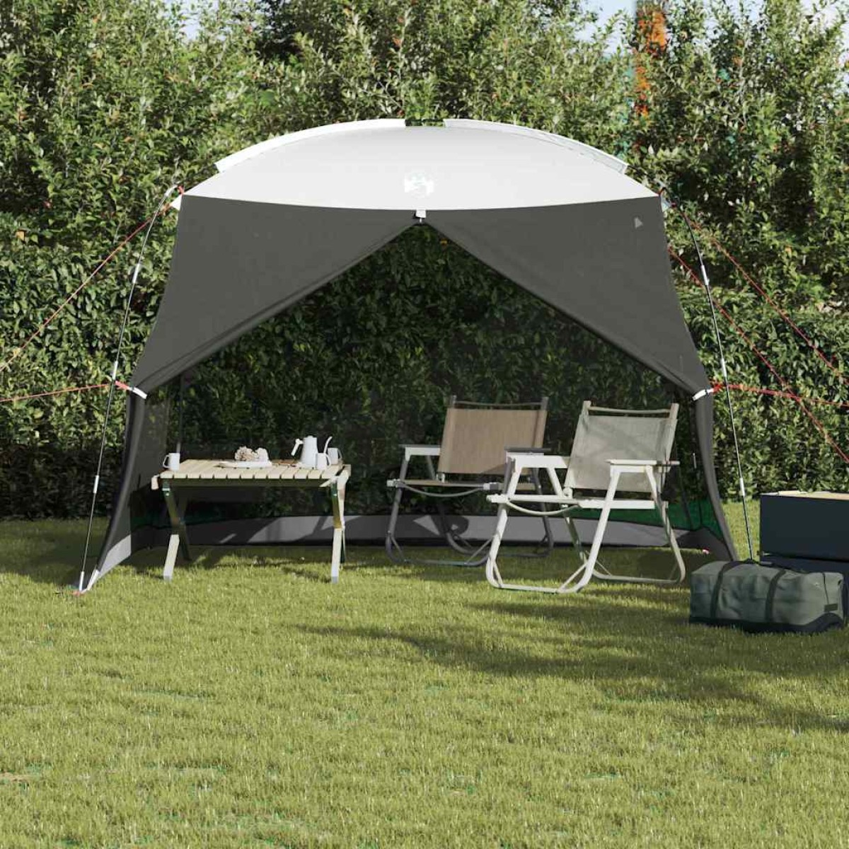 vidaXL Σκηνή-κουνουπιέρα με στέγη Γκρι 320 x 320 x 218 εκ.