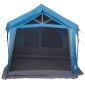 vidaXL Οικογενειακή Σκηνή Μπλε και Γκρι 620 x 322 x 240 εκ Πολυεστέρας
