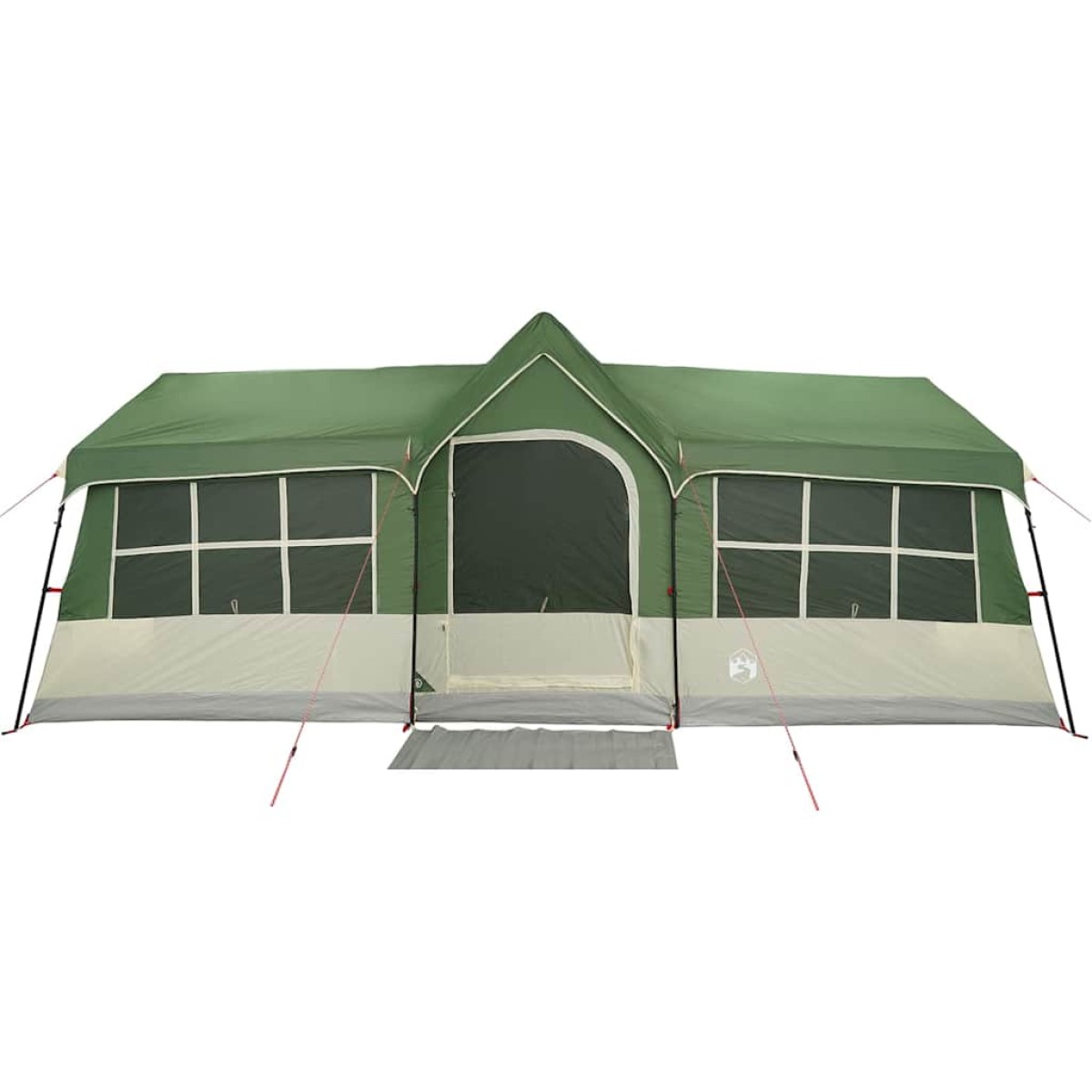 vidaXL Οικογενειακή Σκηνή Πράσινο και μπεζ 622 x 295 x 238 εκ.