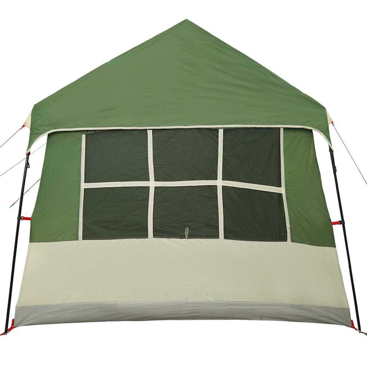 vidaXL Οικογενειακή Σκηνή Πράσινο και μπεζ 622 x 295 x 238 εκ.