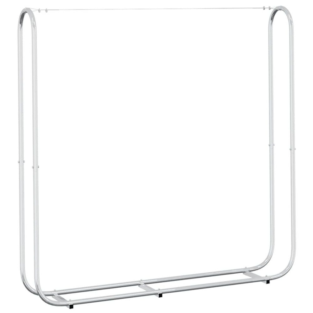 vidaXL Ράφι Καυσόξυλων 150x25x150 εκ. Γαλβανιζέ Ατσάλι
