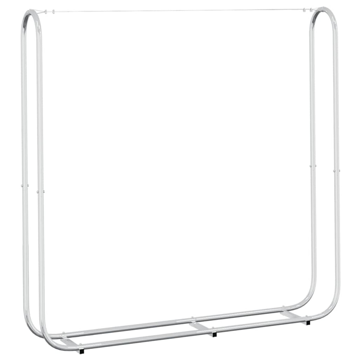 vidaXL Ράφι Καυσόξυλων 150x25x150 εκ. Γαλβανιζέ Ατσάλι