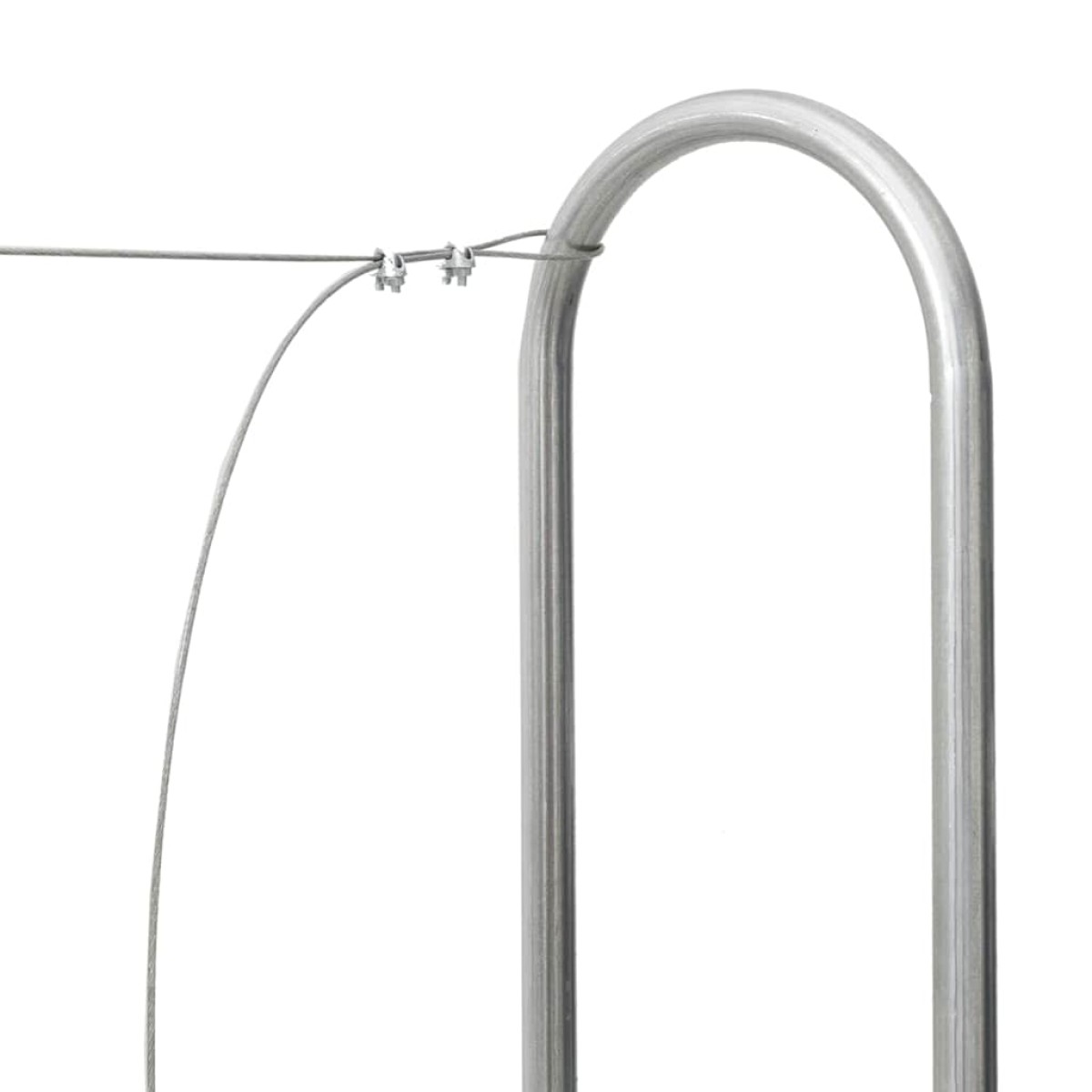 vidaXL Ράφι Καυσόξυλων 150x25x150 εκ. Γαλβανιζέ Ατσάλι