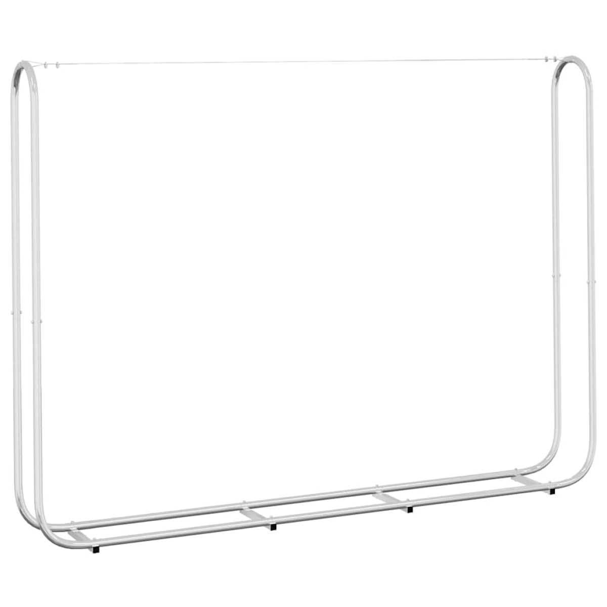 vidaXL Ράφι Καυσόξυλων 200x25x150 εκ. Γαλβανιζέ Ατσάλι