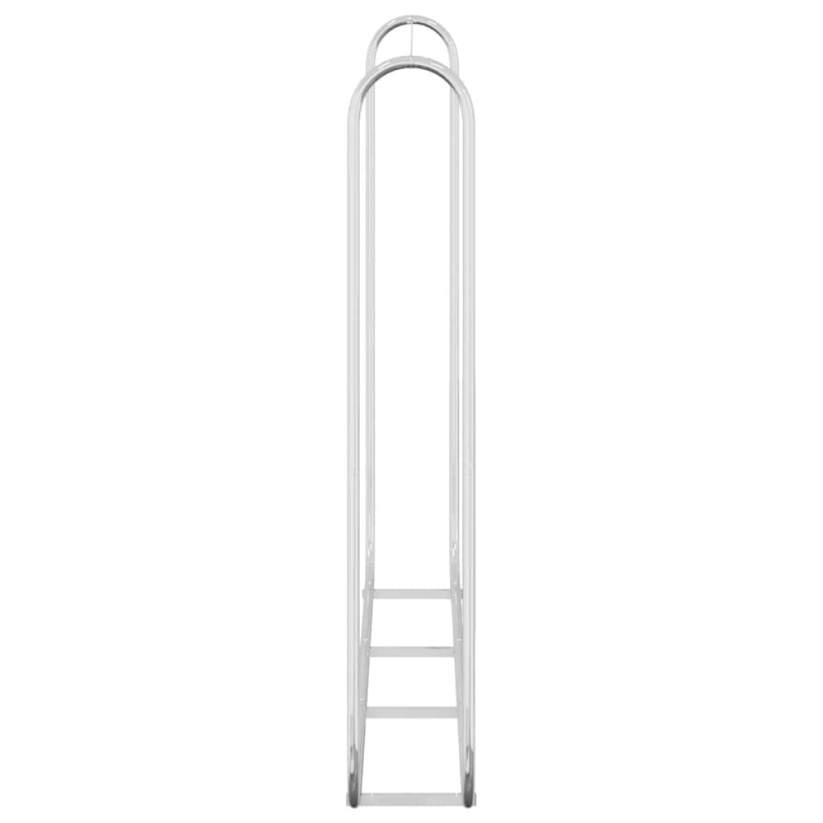 vidaXL Ράφι Καυσόξυλων 200x25x150 εκ. Γαλβανιζέ Ατσάλι