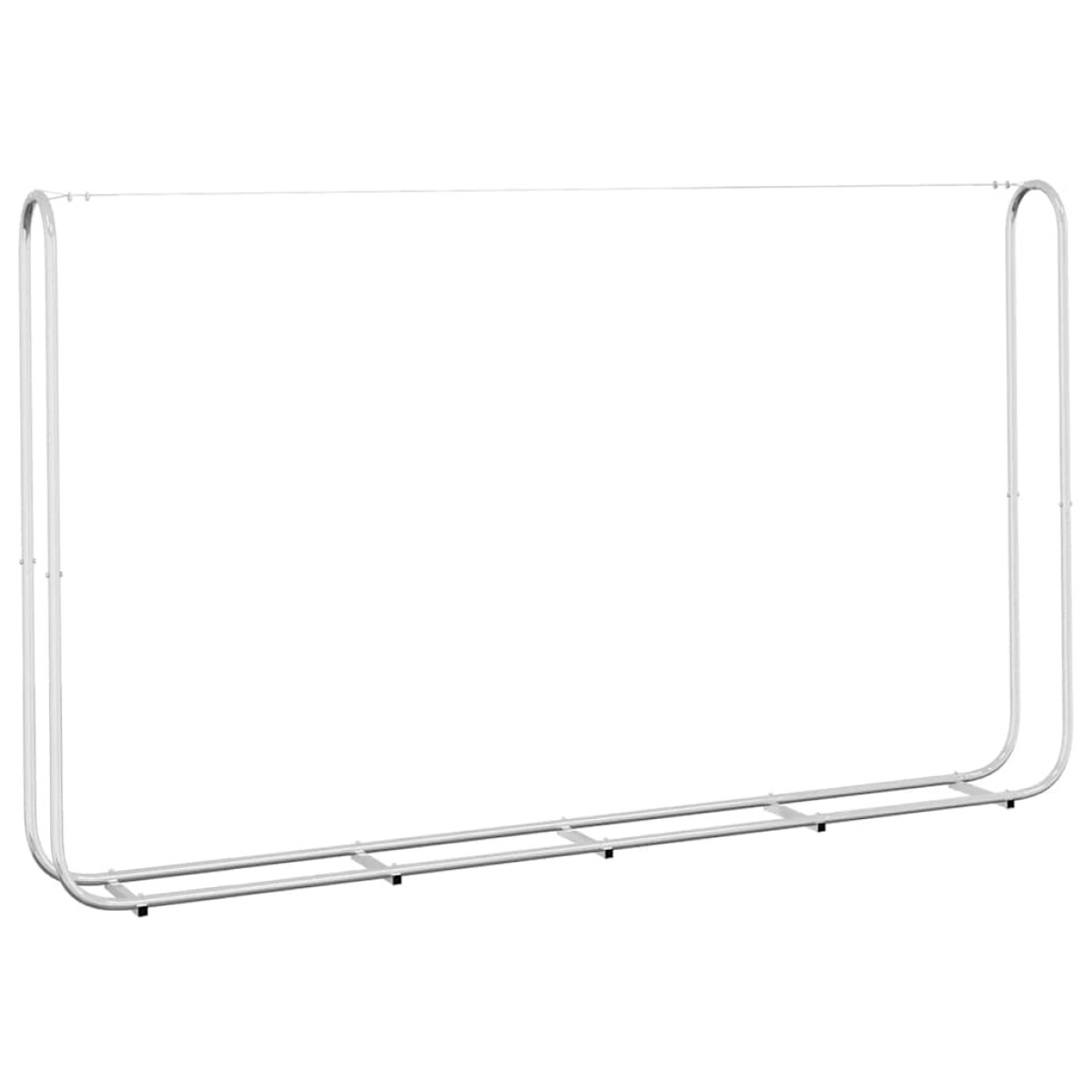 vidaXL Ράφι Καυσόξυλων 250x25x150 εκ. Γαλβανιζέ Ατσάλι