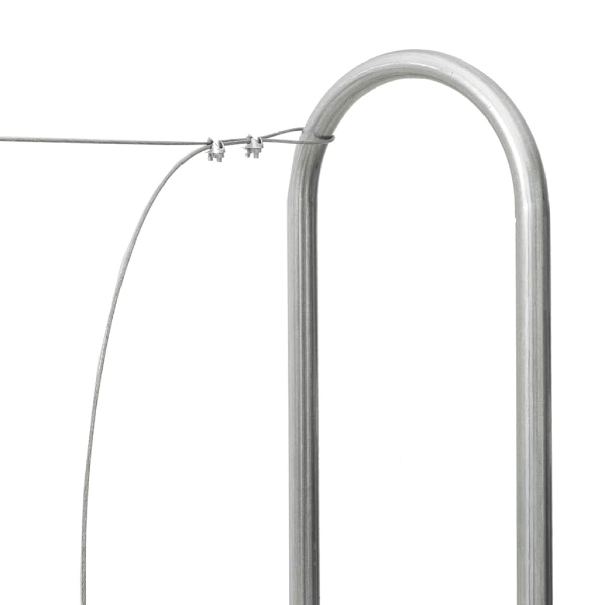vidaXL Ράφι Καυσόξυλων 250x25x150 εκ. Γαλβανιζέ Ατσάλι