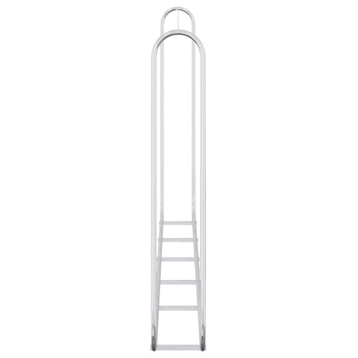 vidaXL Ράφι Καυσόξυλων 300x25x150 εκ. Γαλβανιζέ Ατσάλι