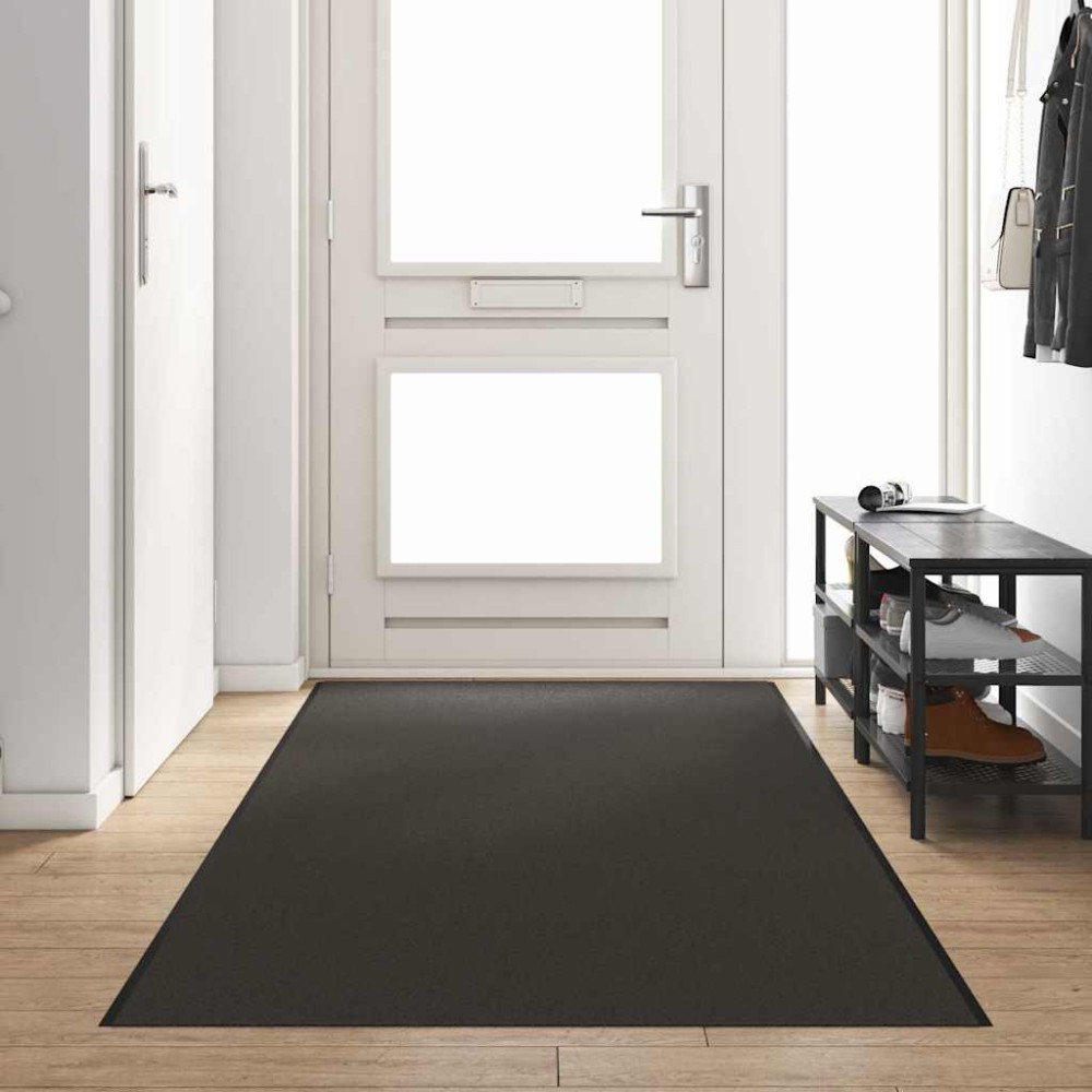 vidaXL Χαλάκι Εξώπορτας Ανθρακί και Μαύρο 120 x 400 cm 100% Πολυαμίδιο