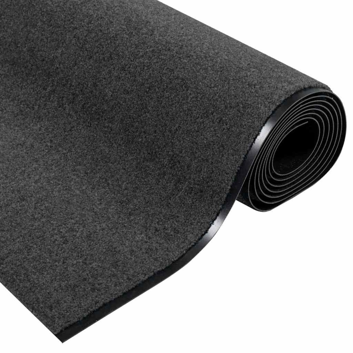 vidaXL Χαλάκι Εξώπορτας Ανθρακί και Μαύρο 120 x 400 cm 100% Πολυαμίδιο