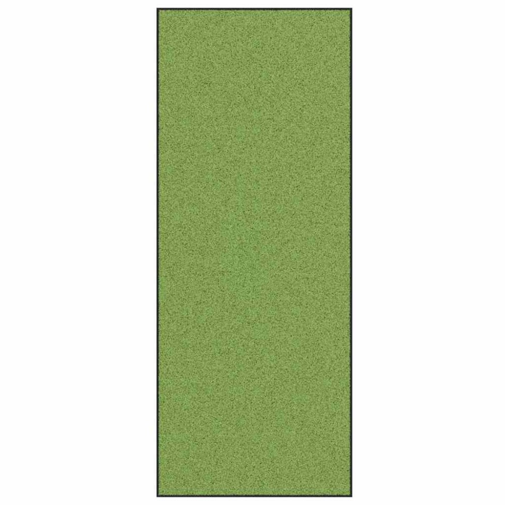 vidaXL Χαλάκι Εξώπορτας Πράσινο και Μαύρο 120 x 300 cm 100% Πολυαμίδιο