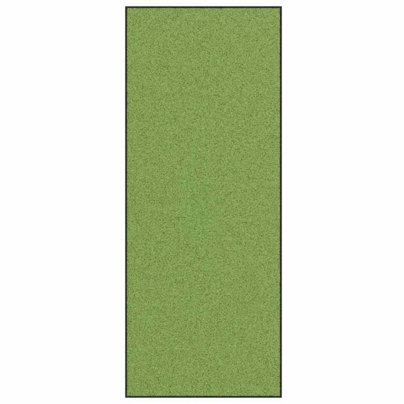 vidaXL Χαλάκι Εξώπορτας Πράσινο και Μαύρο 120 x 300 cm 100% Πολυαμίδιο