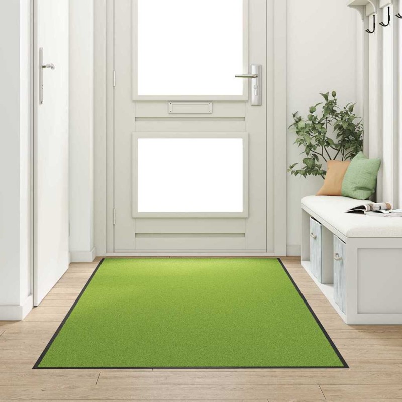 vidaXL Χαλάκι Εξώπορτας Πράσινο και Μαύρο 120 x 300 cm 100% Πολυαμίδιο
