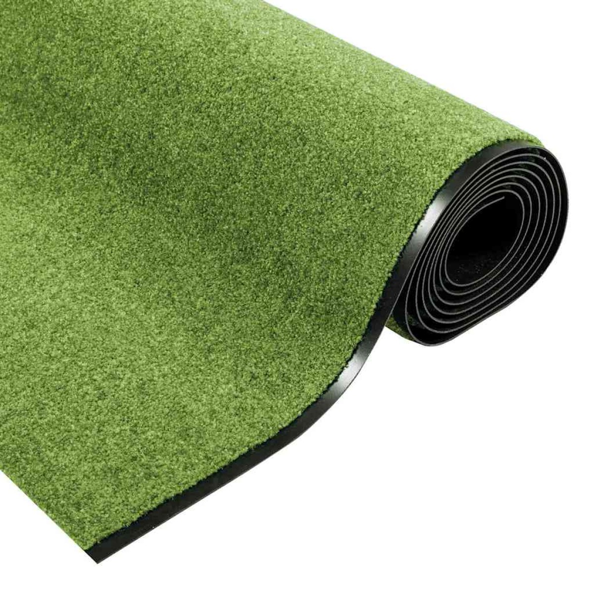 vidaXL Χαλάκι Εξώπορτας Πράσινο και Μαύρο 120 x 400 cm 100% Πολυαμίδιο