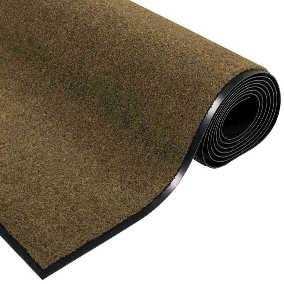 vidaXL Χαλάκι Εξώπορτας Καφέ και Μαύρο 120 x 250 cm 100% Πολυαμίδιο