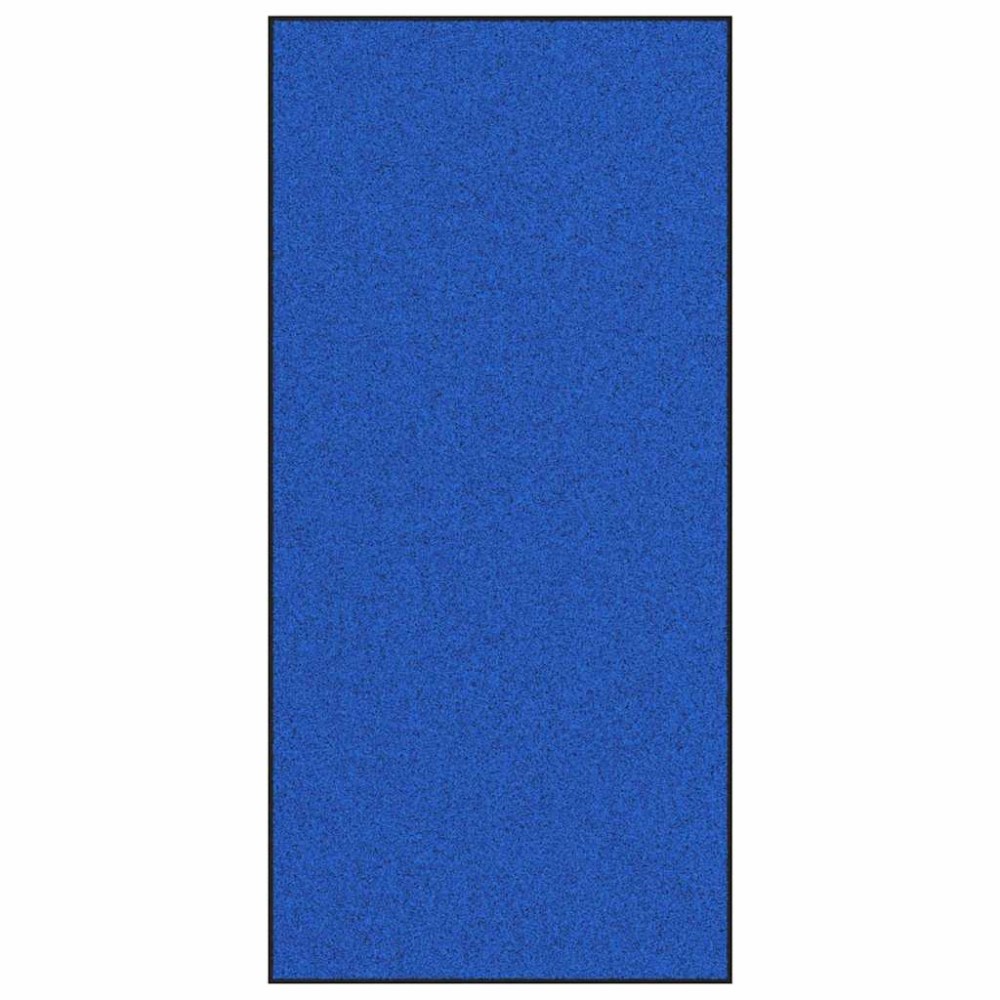 vidaXL Χαλάκι Εξώπορτας Μπλε και Μαύρο 120 x 250 cm 100% Πολυαμίδιο