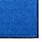 vidaXL Χαλάκι Εξώπορτας Μπλε και Μαύρο 120 x 300 cm 100% Πολυαμίδιο