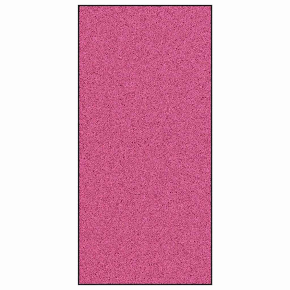 vidaXL Χαλάκι Εξώπορτας Ροζ και Μαύρο 120 x 250 cm 100% Πολυαμίδιο