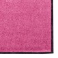 vidaXL Χαλάκι Εξώπορτας Ροζ και Μαύρο 120 x 250 cm 100% Πολυαμίδιο