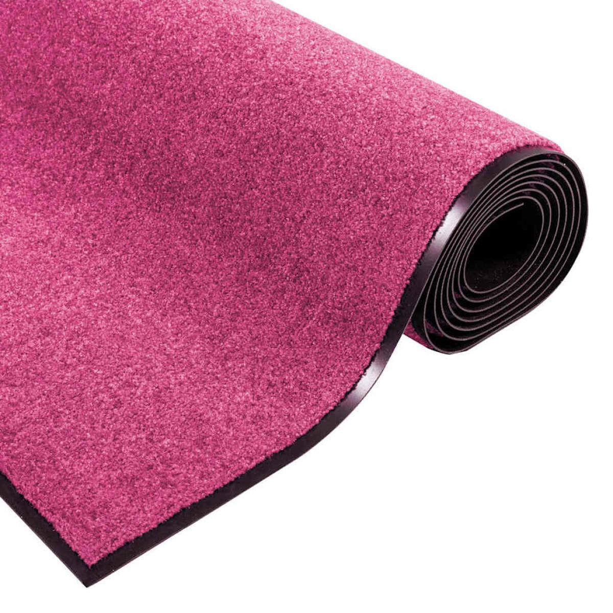 vidaXL Χαλάκι Εξώπορτας Ροζ και Μαύρο 120 x 250 cm 100% Πολυαμίδιο