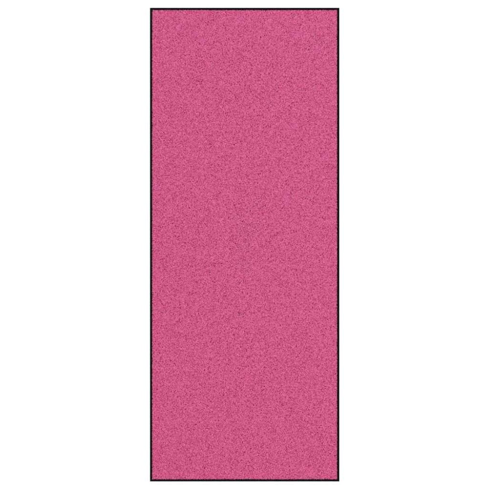 vidaXL Χαλάκι Εξώπορτας Ροζ και Μαύρο 120 x 300 cm 100% Πολυαμίδιο