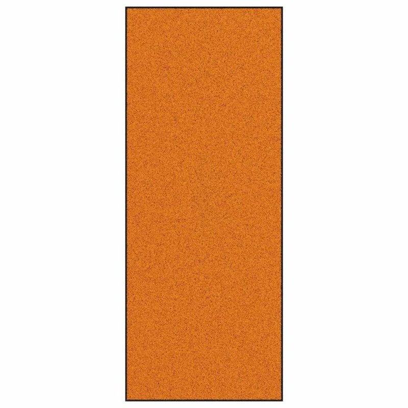 vidaXL Χαλάκι Εξώπορτας Πορτοκαλί και Μαύρο 120 x 300 cm
