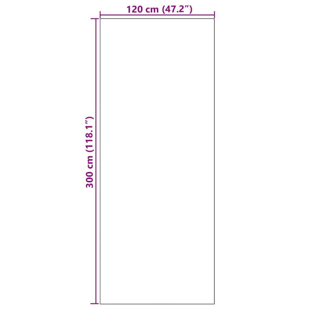 vidaXL Χαλάκι Εξώπορτας Πορτοκαλί και Μαύρο 120 x 300 cm