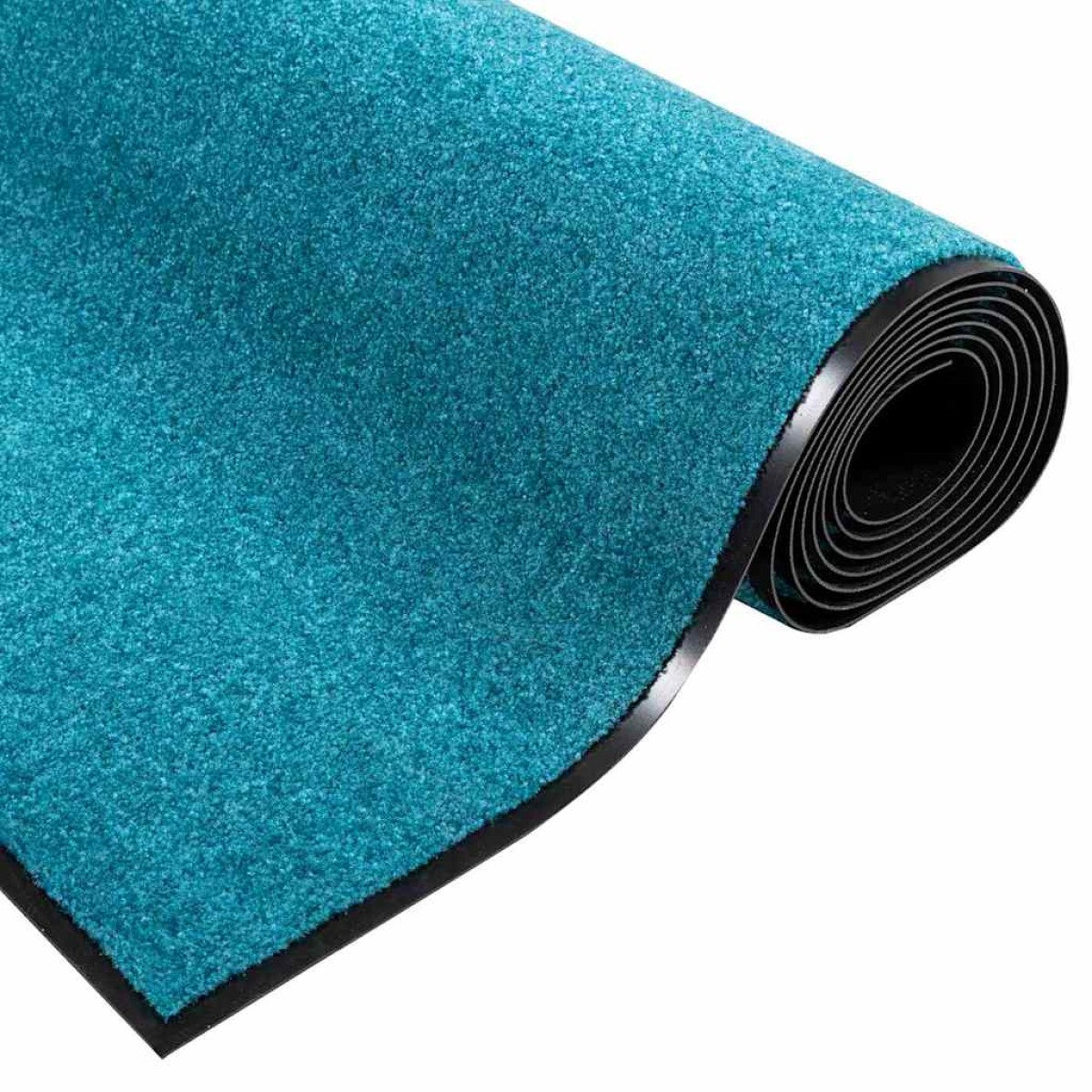 vidaXL Χαλάκι Εξώπορτας Κυανί και Μαύρο 120 x 250 cm 100% Πολυαμίδιο