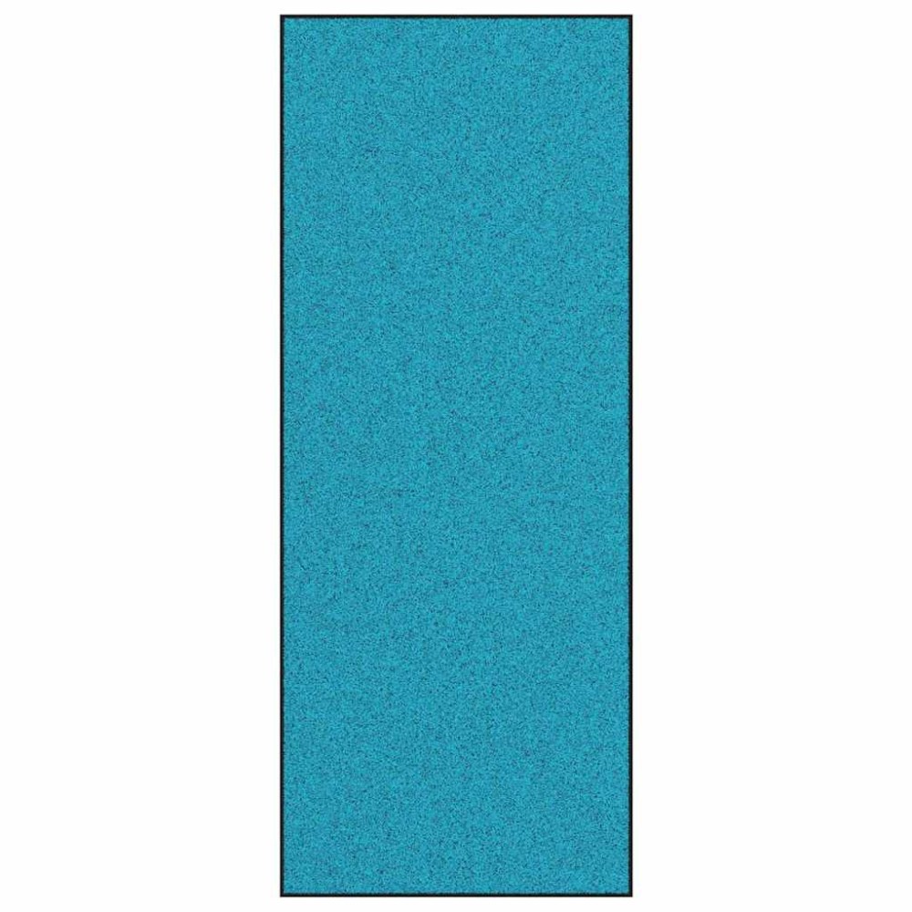 vidaXL Χαλάκι Εξώπορτας Κυανί και Μαύρο 120 x 300 cm 100% Πολυαμίδιο