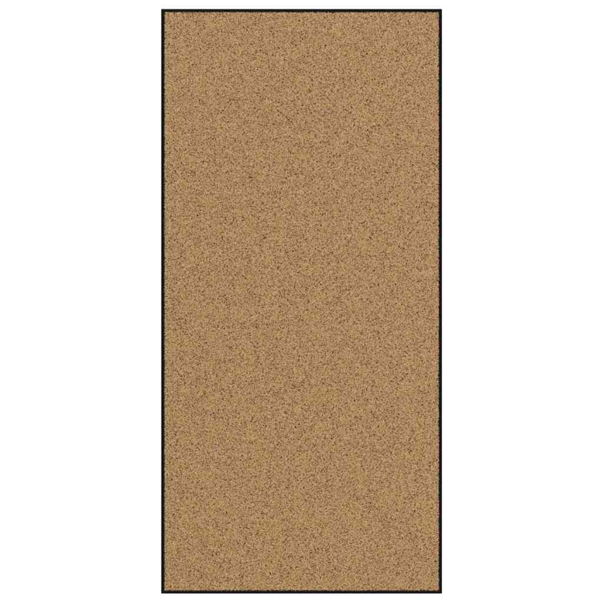 vidaXL Χαλάκι Εξώπορτας Άλλο Κρέμα και Μαύρο 120 x 250 cm