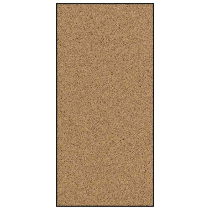 vidaXL Χαλάκι Εξώπορτας Άλλο Κρέμα και Μαύρο 120 x 250 cm
